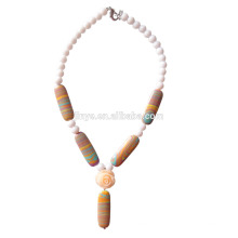 Mode Boho Zigeuner Stein Perlen Neckalce